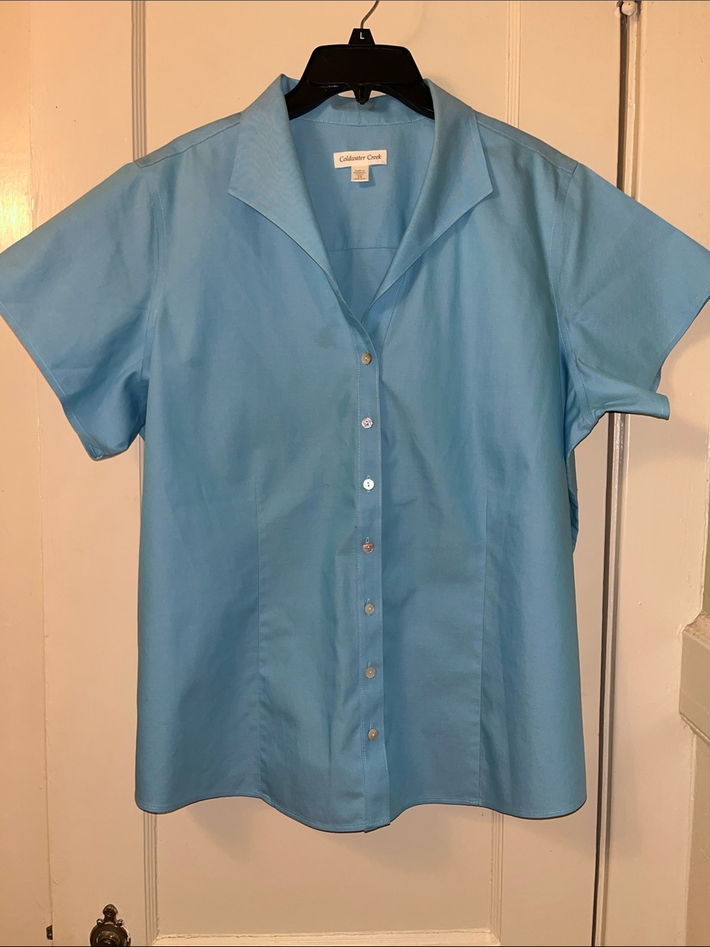 Coldwater Creek Short-Sleeve Button Front Shirt